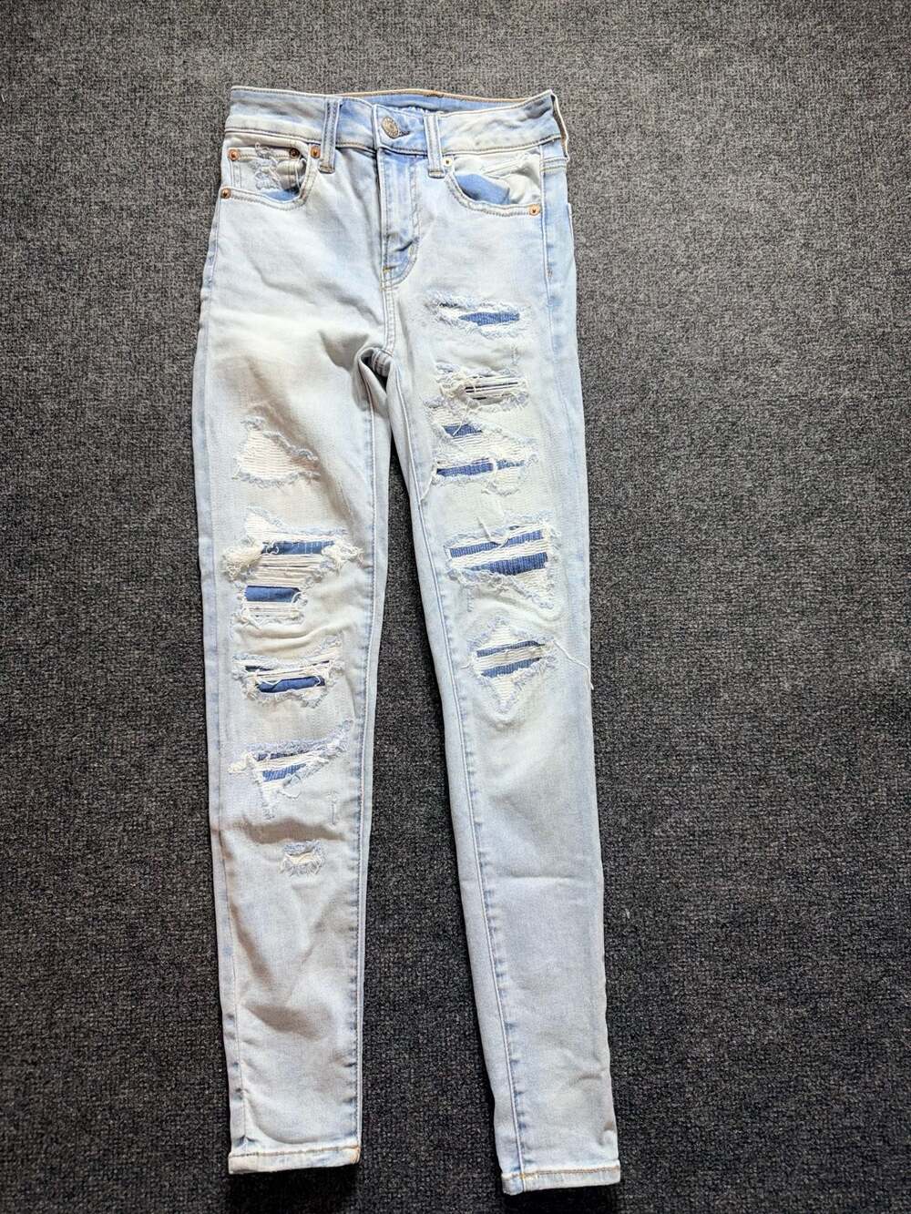 American Eagle Outfitters Ne(x)t Level Ripped Jeans Womens Sz 2